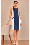 Dona Blue White Cotton Dress