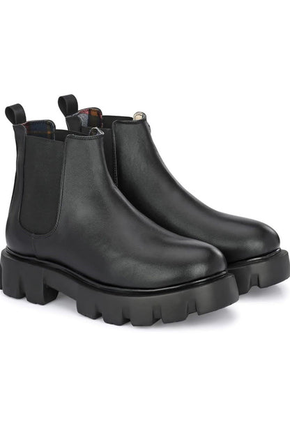 Men's Black Chunky Chelsea Boots