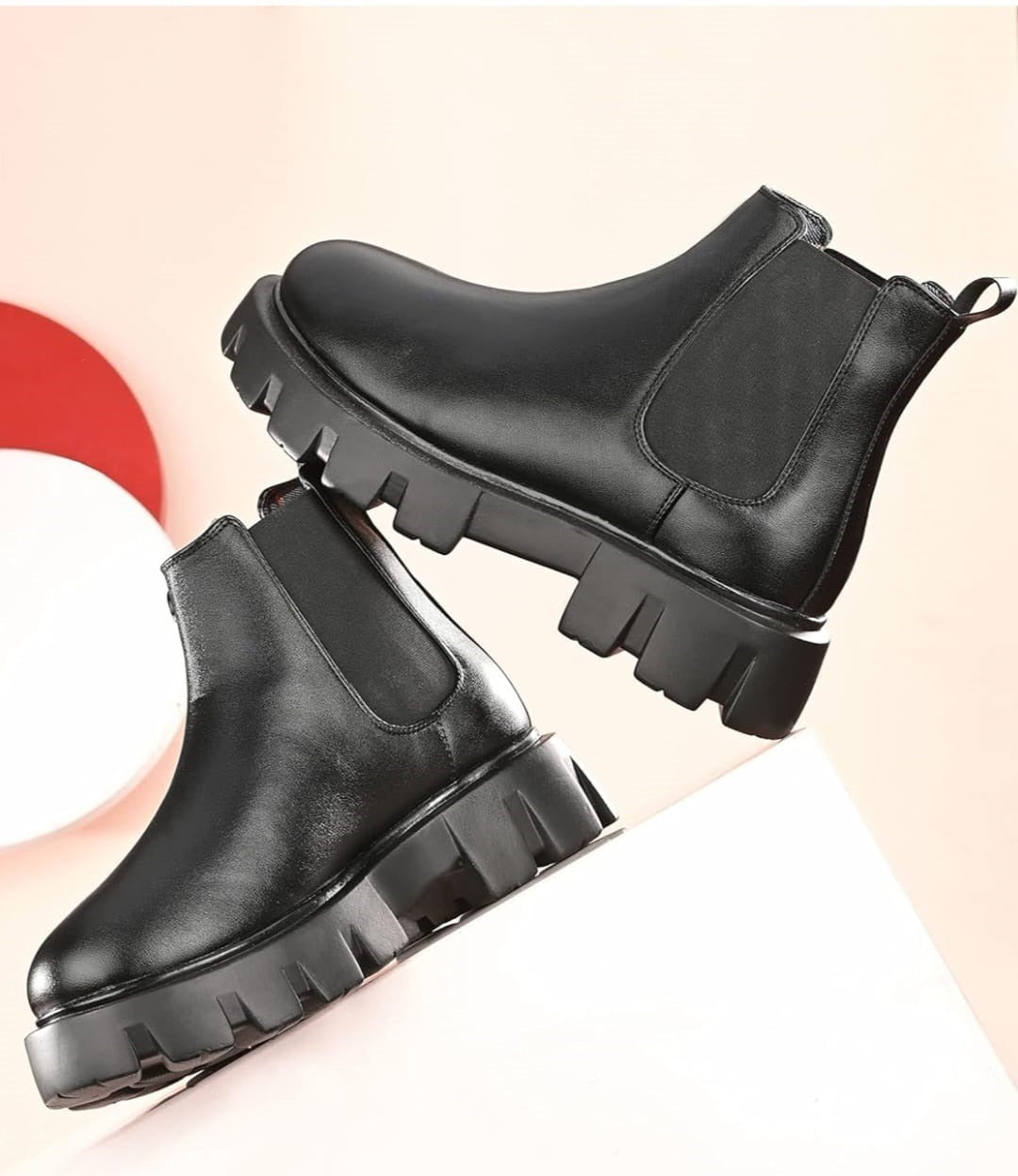 Men's Black Chunky Chelsea Boots