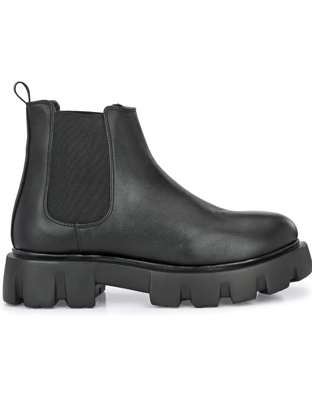 Men's Black Chunky Chelsea Boots