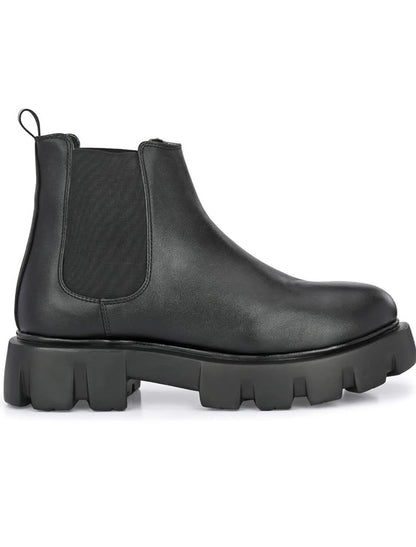 Men's Black Chunky Chelsea Boots