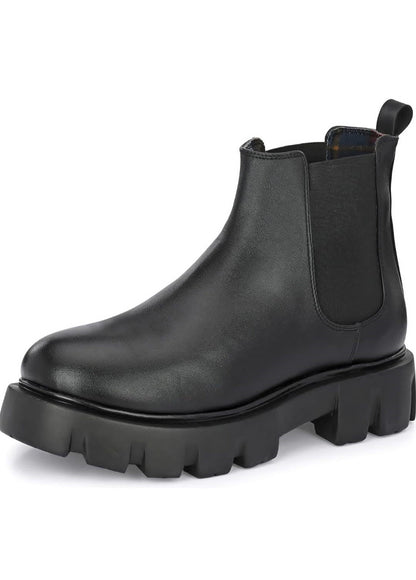 Men's Black Chunky Chelsea Boots