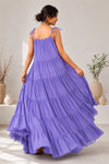 Mishika Purple Mul Cotton Dress