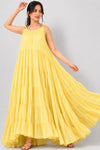 Mishika Yellow Mul Cotton Dress