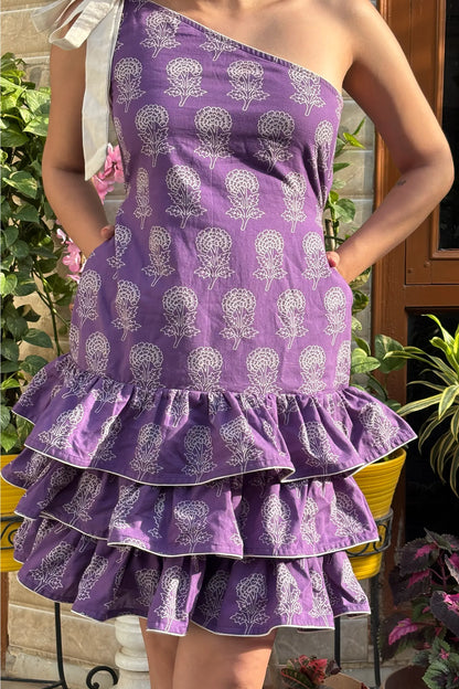 Bella Hand Block Printed Cotton Dress