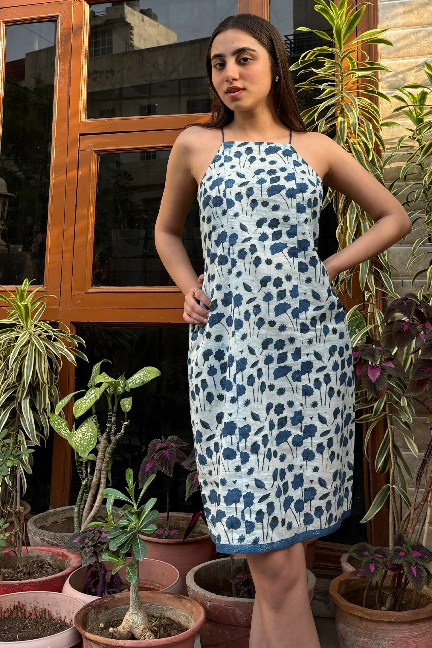 Jiya Indigo Cotton Dress
