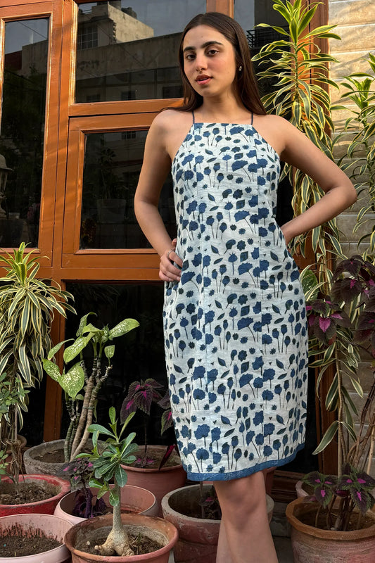 Jiya Indigo Cotton Dress