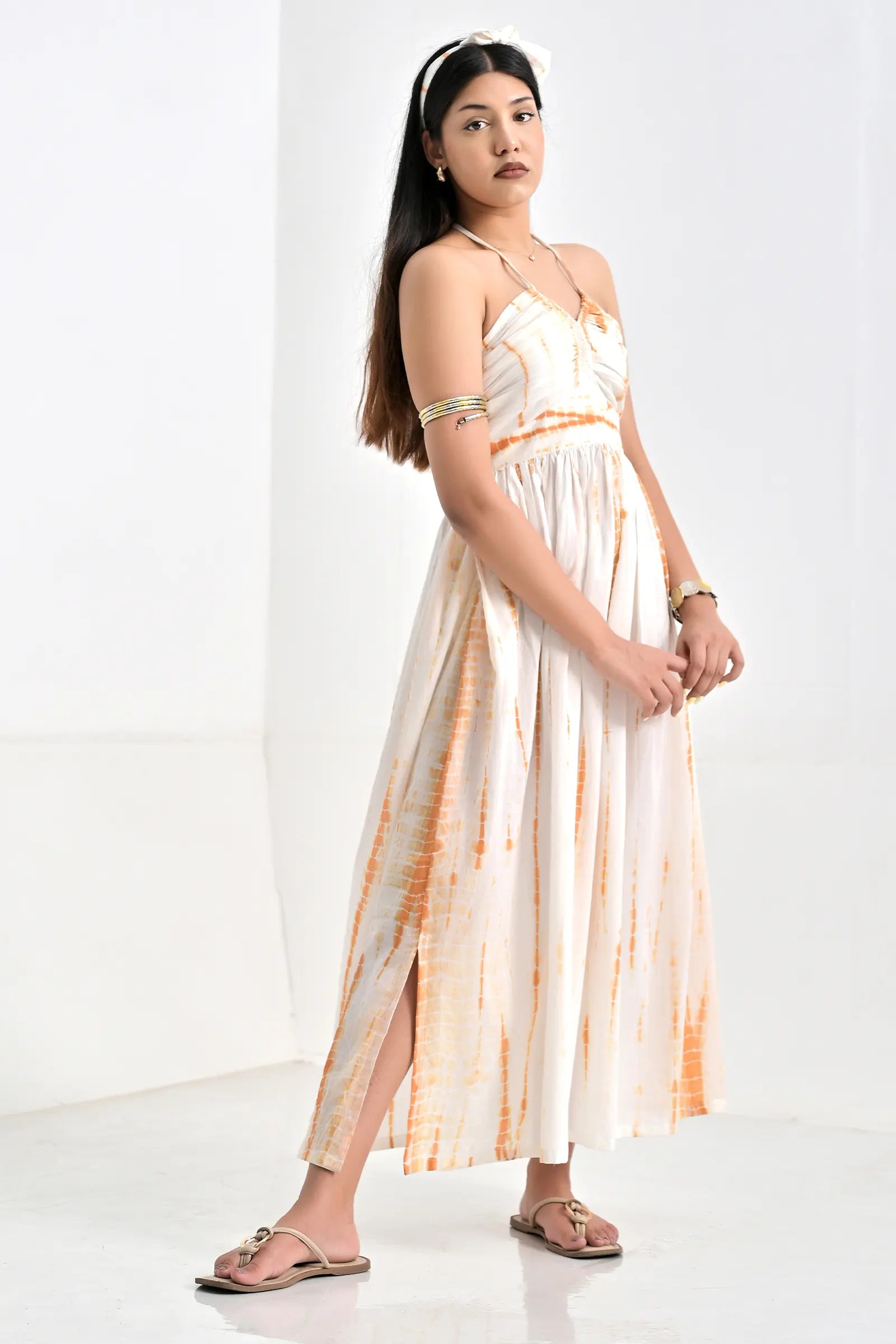 Lara Tie And Dye Cotton Dress M
