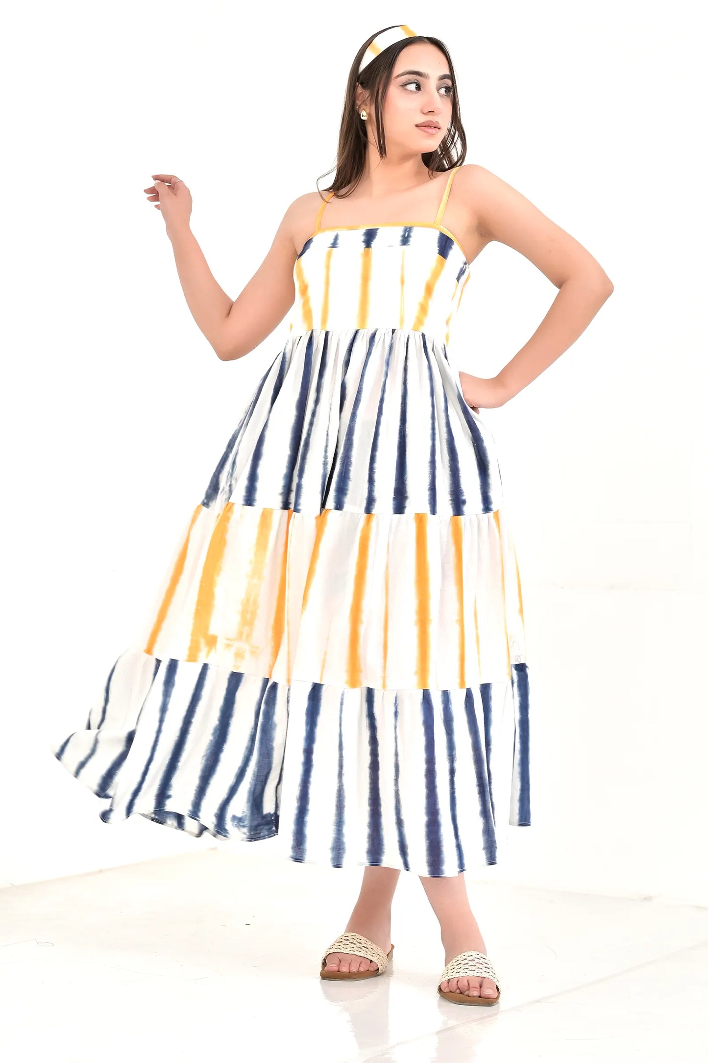 Liza Tie And Dye Cotton Dress