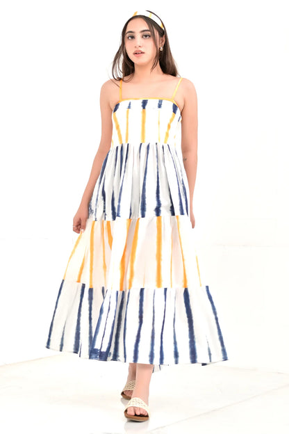 Liza Tie And Dye Cotton Dress