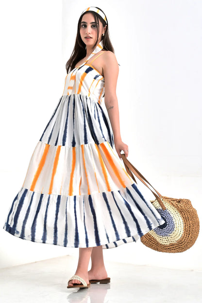 Liza Tie And Dye Cotton Dress