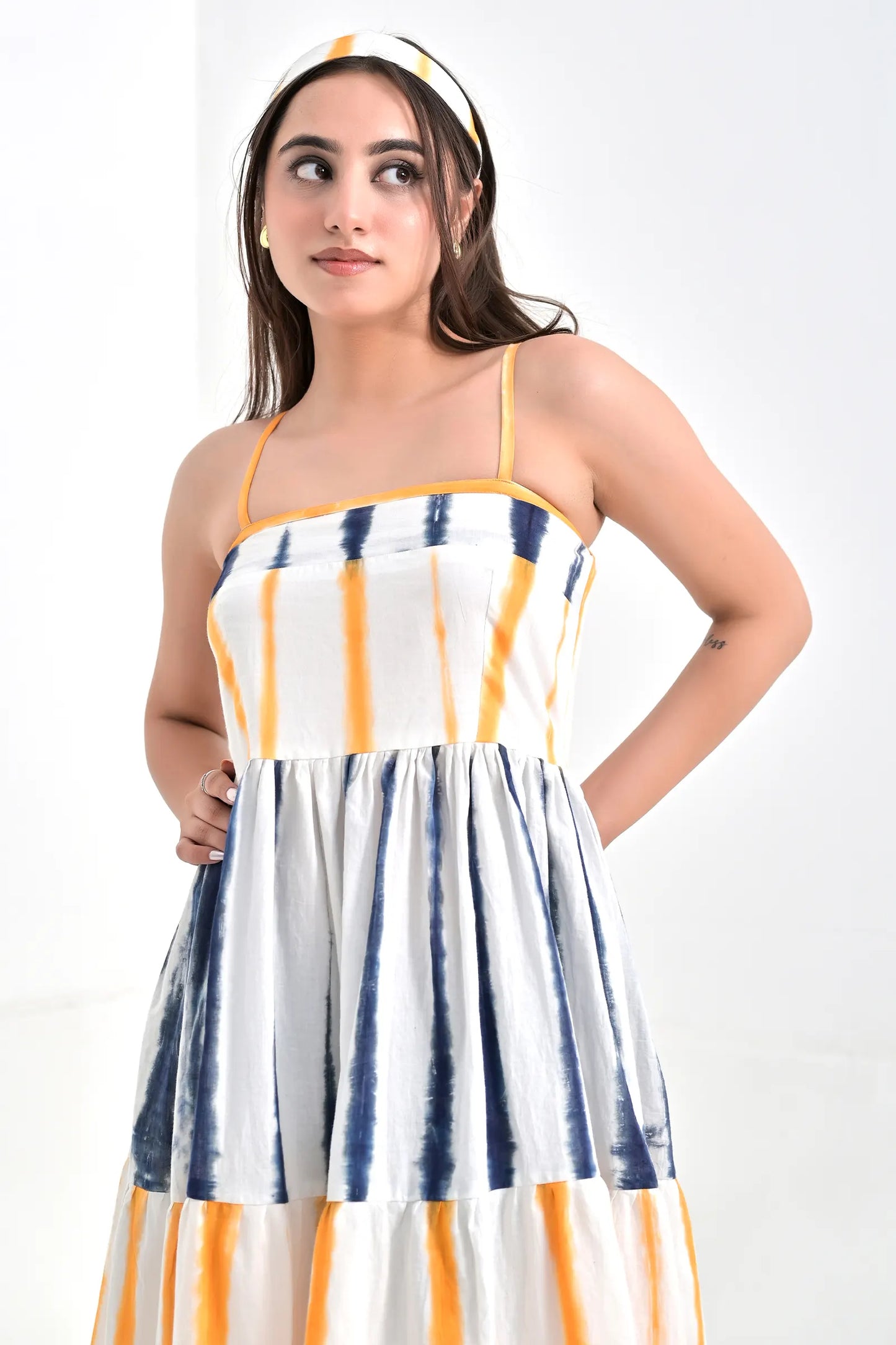Liza Tie And Dye Cotton Dress