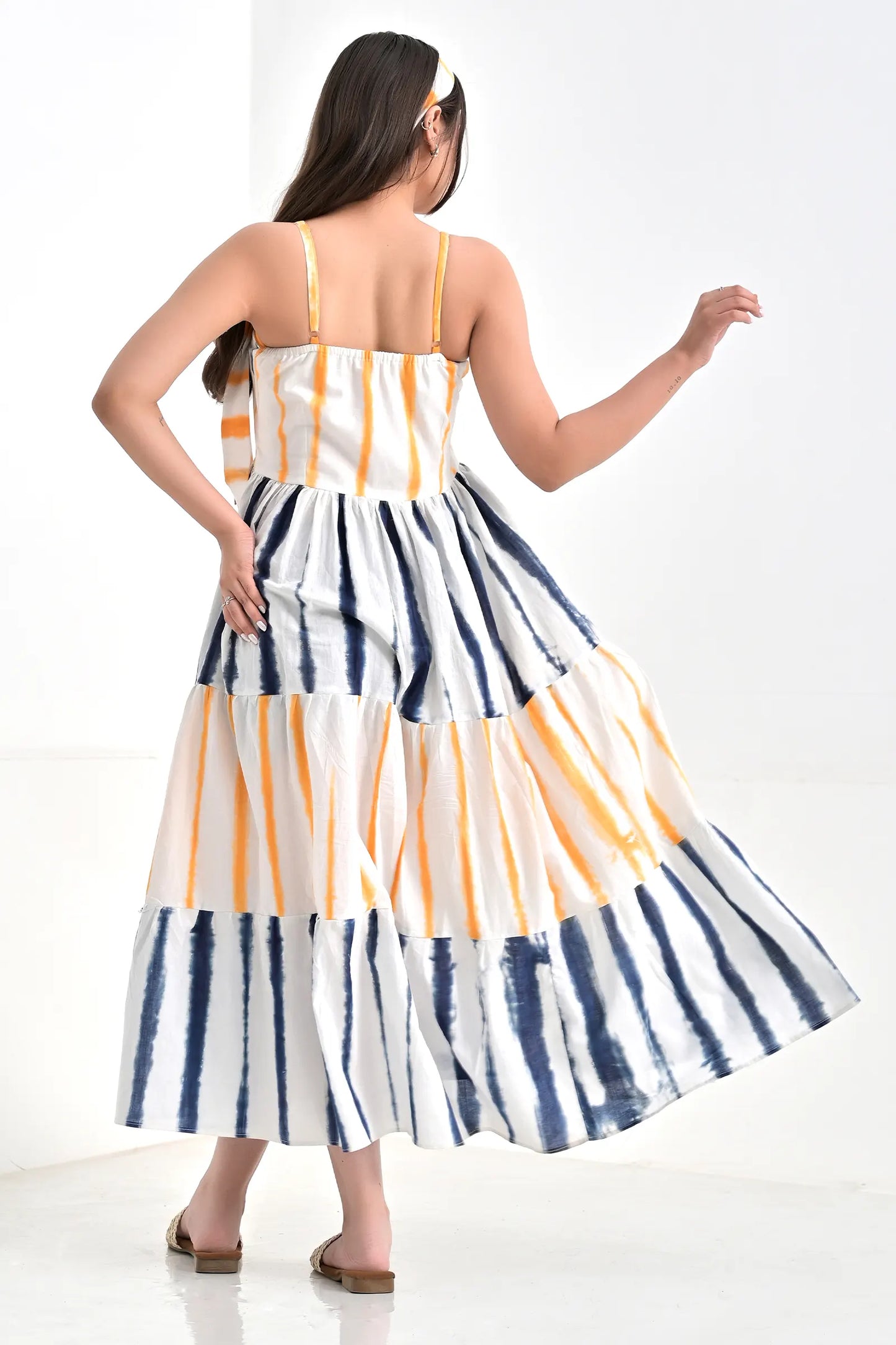 Liza Tie And Dye Cotton Dress