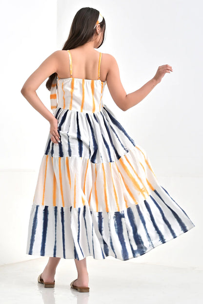 Liza Tie And Dye Cotton Dress
