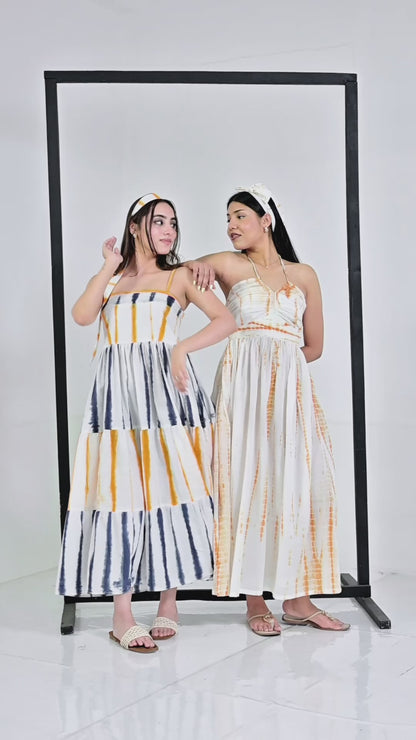 Liza Tie And Dye Cotton Dress