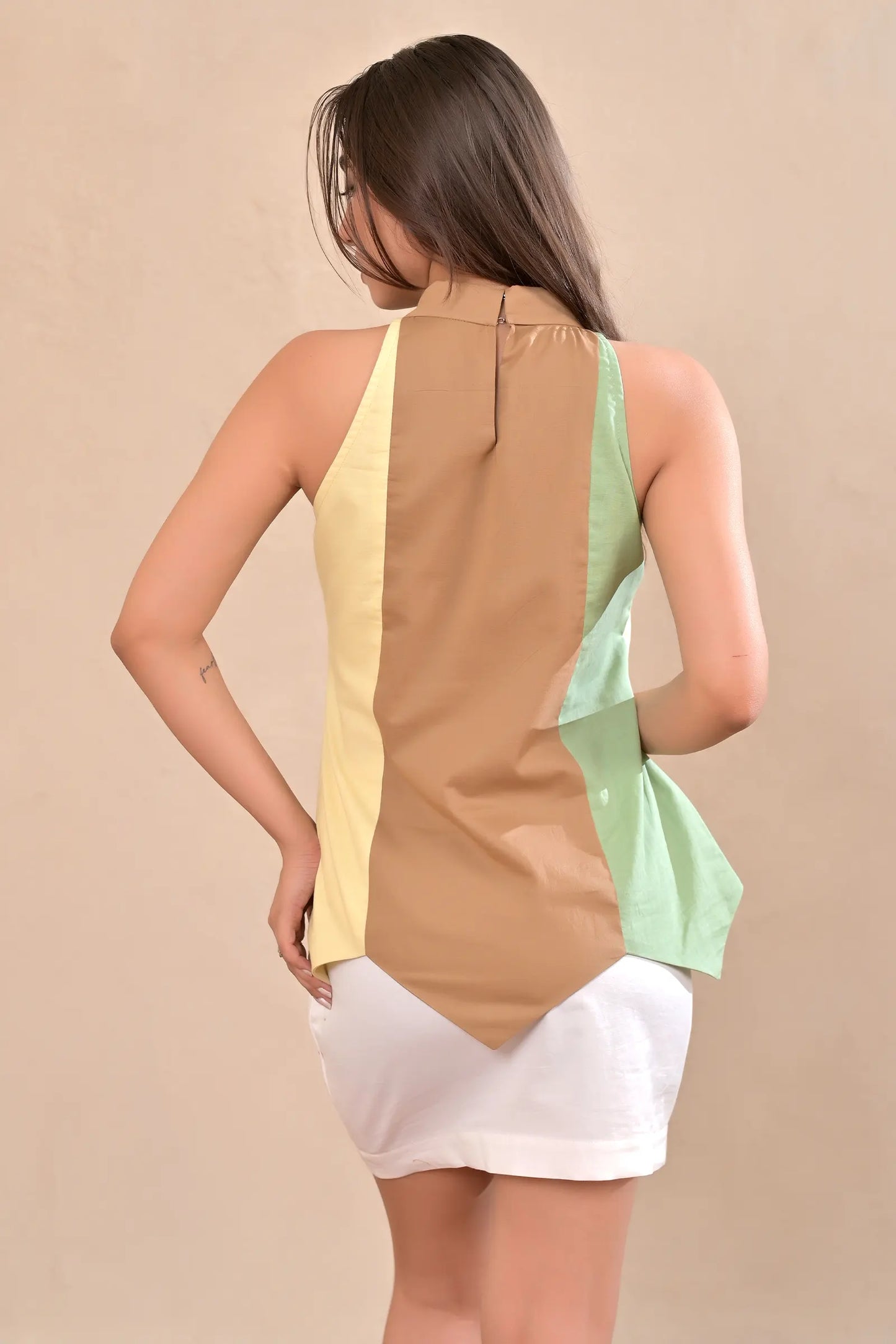 Rachel Caramel Cotton Top