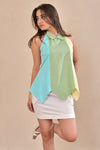 Rachel Mint Green Cotton Top