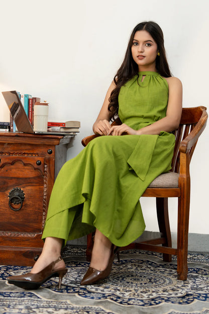 Sienna Heena Slub Cotton Co-Ord Set With Belt